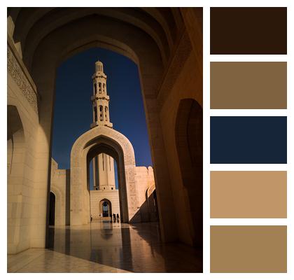 Mosque Oman Sultan Qaboos Grand Mosque Image
